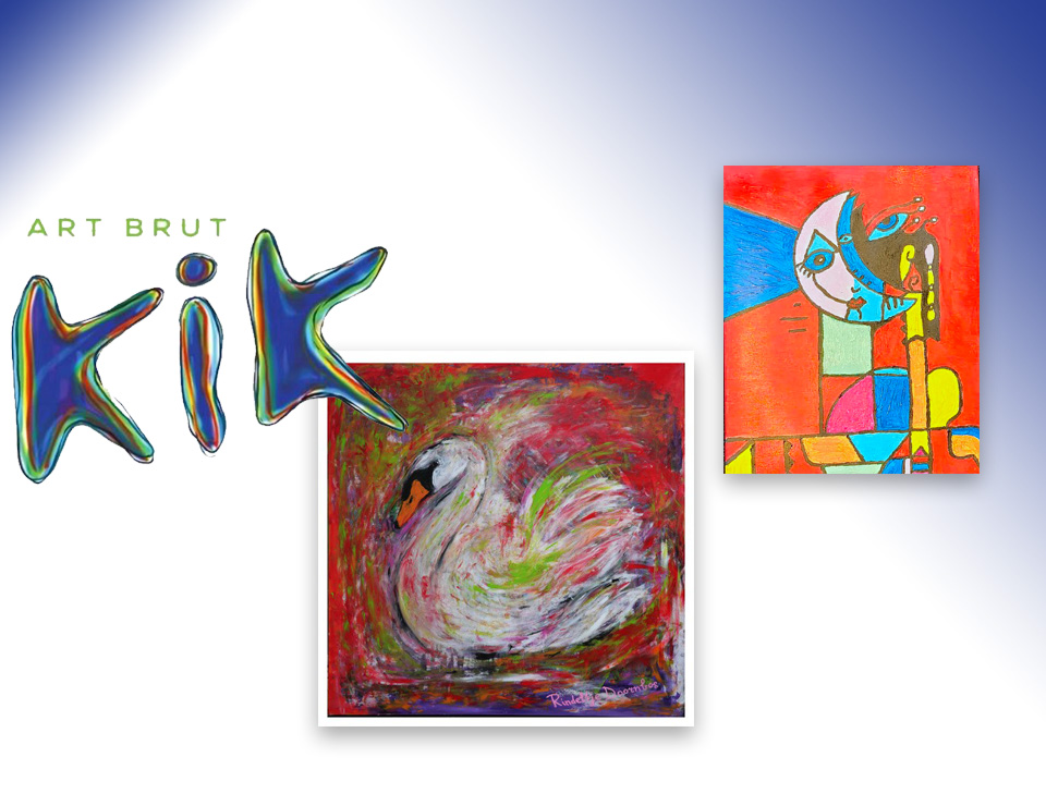 Galerie ART BRUT KiK presenteert werken van vier kunstenaars