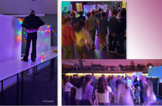 Volle dansvloer in het Damast