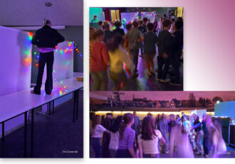 Volle dansvloer in het Damast