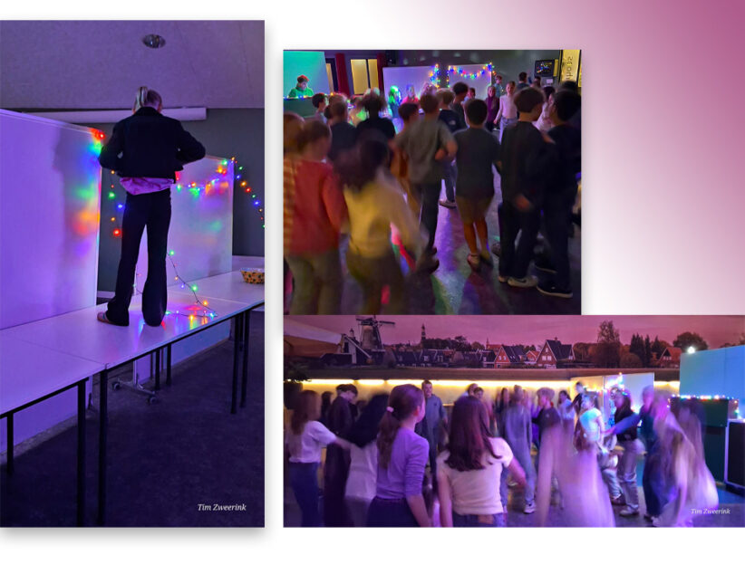 Volle dansvloer in het Damast