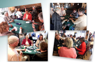 Zilveren kroegentocht bridgers op een heerlijke zonnige dag