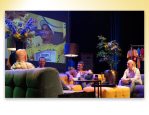 Wielerlegende Erik Breukink bij wielercafé Ronde van Overijssel