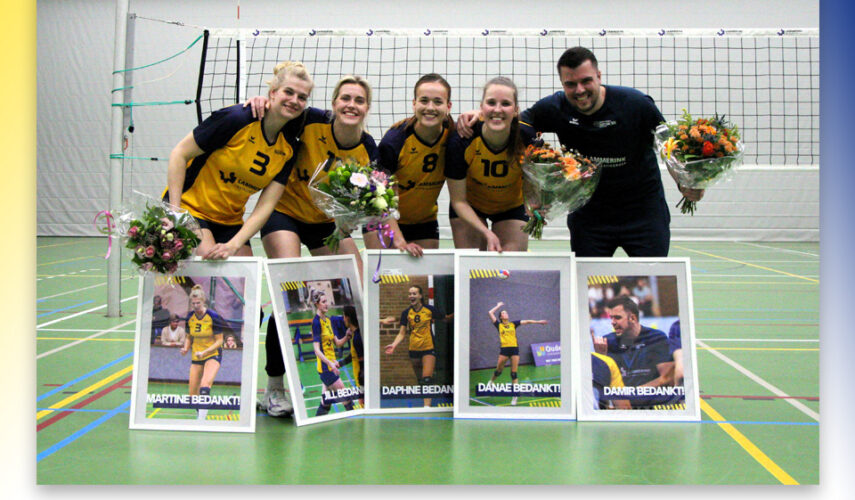 Vijftal neemt afscheid van dames 1 Lammerink Set-Up ‘65