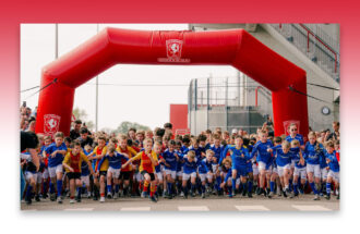 Bijna 50 kinderen van TVC ’28 met de touringcar naar de 1e editie van de Kidsrun