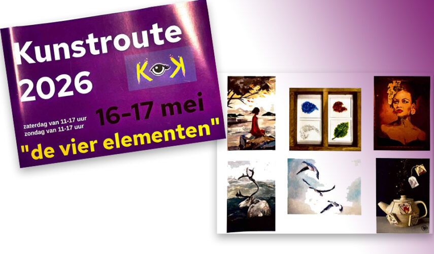 Twaalfde atelierroute met als thema ‘De vier elementen’