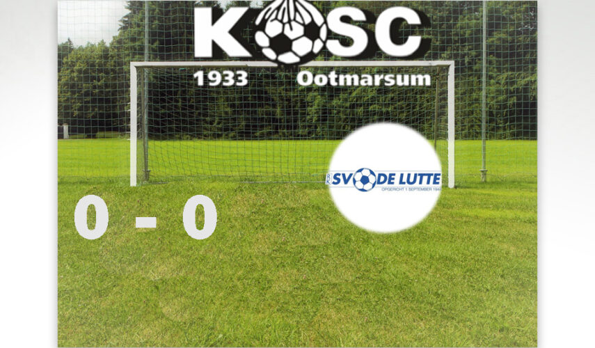 Geen doelpunten bij de Lutte tegen KOSC