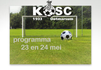 Geen KOSC 1 maar wel voetbal