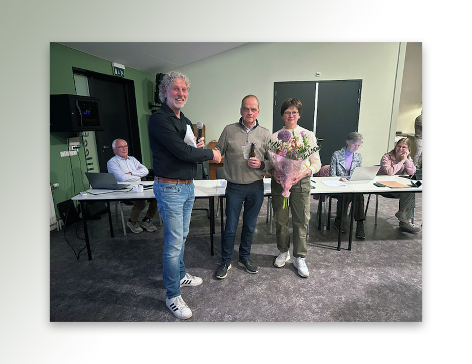 Johan Meijners erepenningmeester Harmonie Caecilia