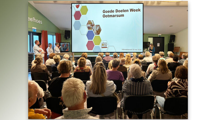 Veel belangstelling informatieavond Goede Doelenweek Ootmarsum