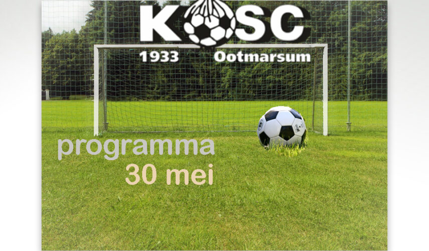 Het voetballen gaat nog steeds door