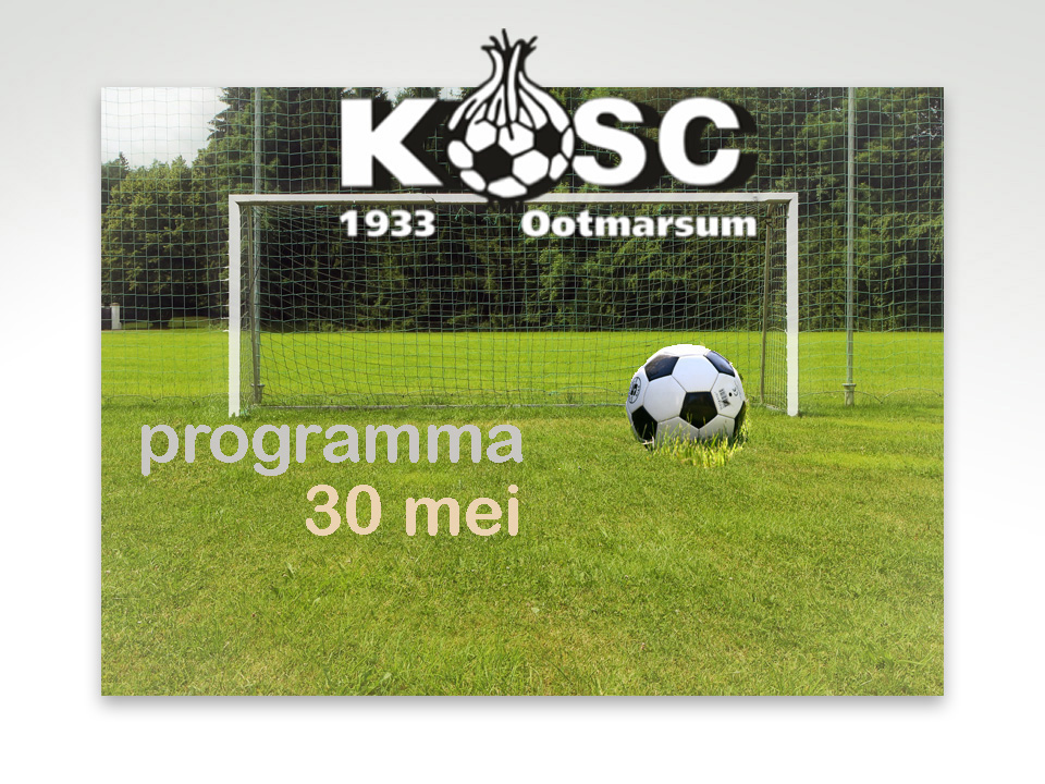 Het voetballen gaat nog steeds door