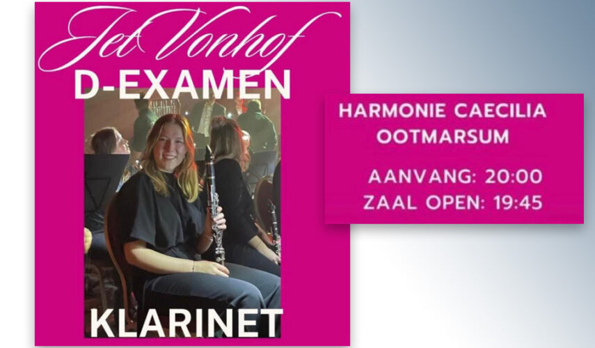 Openbaar examen voor Jet Vonhof