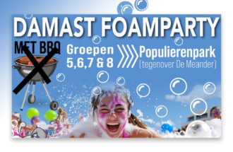 Damast Schuimparty: dé afkoeler van deze zomer!