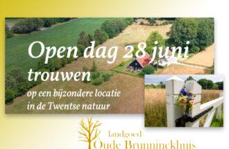 Landgoed Oude Brunninckhuis open als trouwlocatie