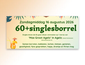 Singleborrel bij Max in Agelo