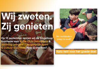 Kato Projecten rent voor Koffie Club Ootmarsum & Stichting Leergeld Enschede