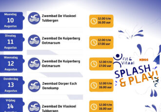 Splash & Play activiteiten bij zwembaden