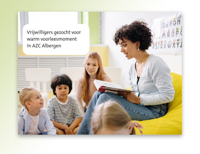 Vrijwilligers gezocht voor warm voorleesmoment in AZC Albergen