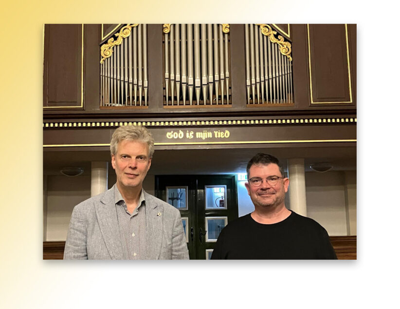 John en Henk Linker verzorgen volgende wandelconcert