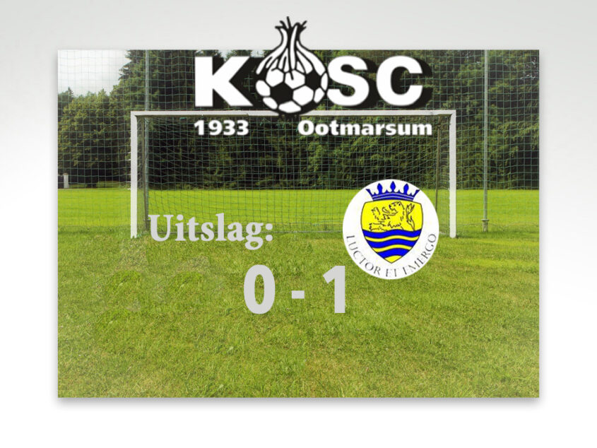 KOSC verliest in eerste helft van Luctor