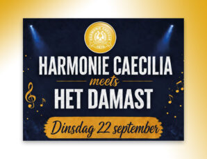 concert van Harmonie Caecilia en de slagwerkgroep in het Damast