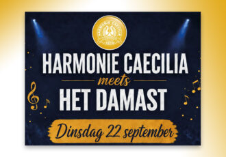 concert van Harmonie Caecilia en de slagwerkgroep in het Damast
