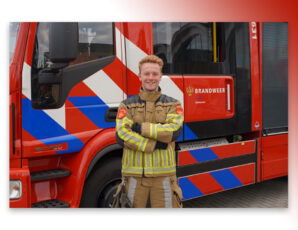 Hovenier Ruben is ook brandweerman bij het korps Ootmarsum