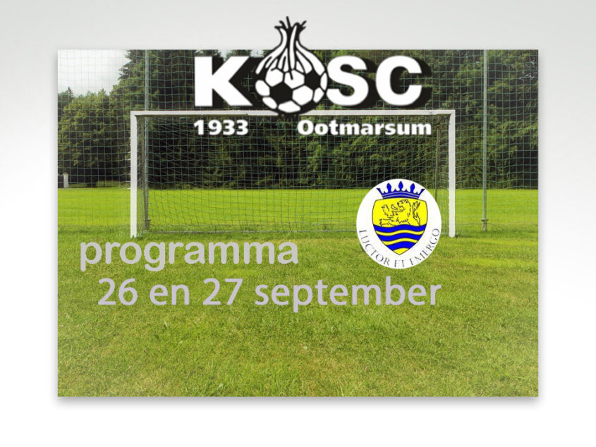 Eerste thuiswedstrijd voor KOSC 1 tegen Luctor et Emergo