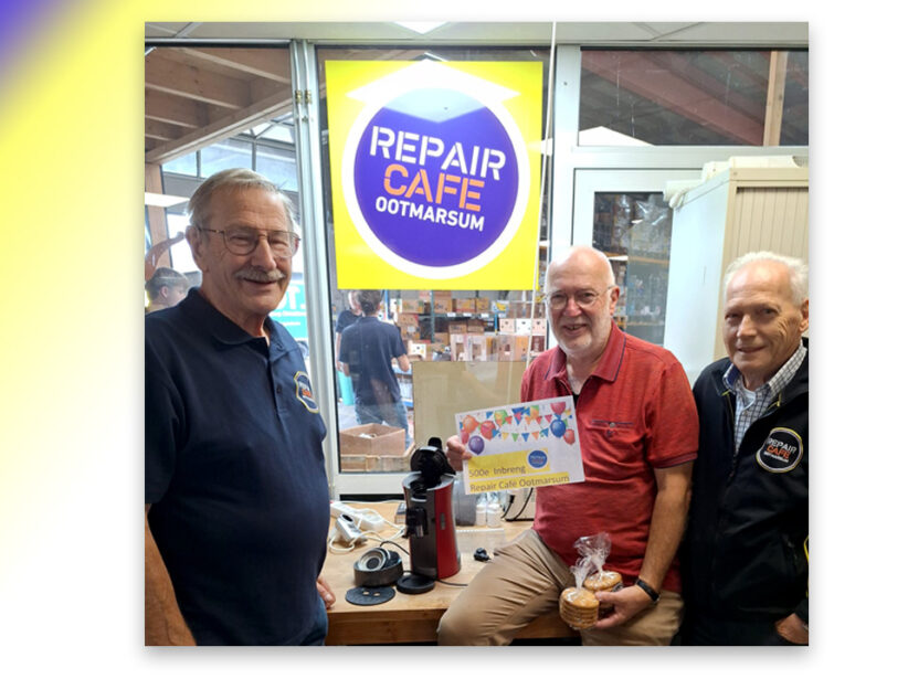 500e Inbreng bij het Repair Cafe Ootmarsum en omgeving