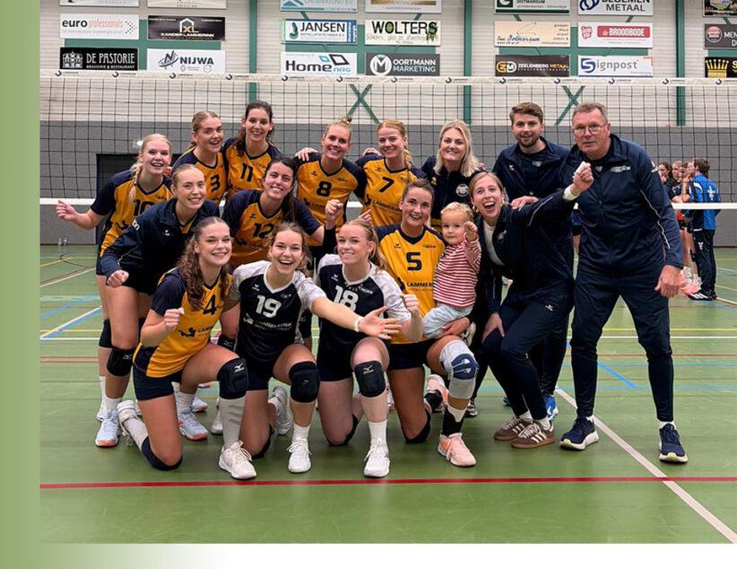 Lammerink Set-Up ’65 dames 1 komt goed uit het bekertoernooi