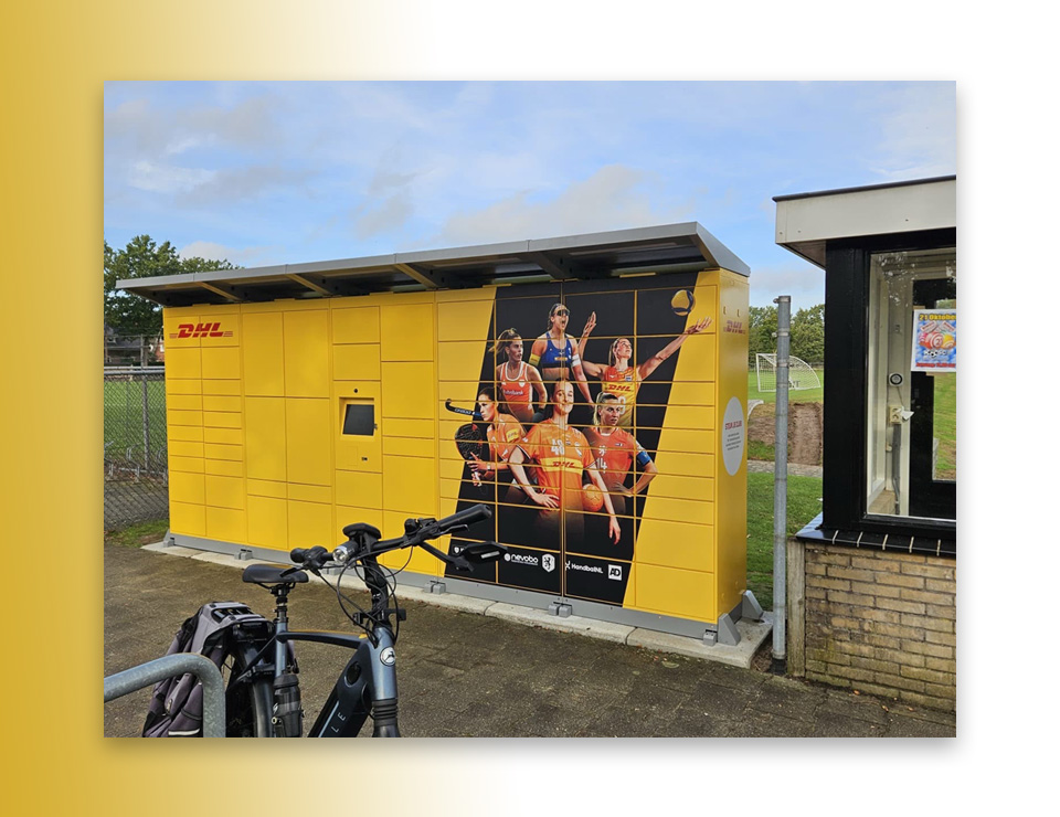 DHL pakketautomaat nu wel geplaatst op parkeerplaats ’n Tooslag