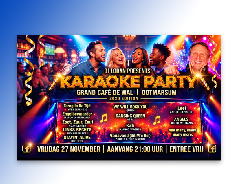Karaoke Party bij Grand Café de Wal