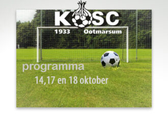 Herfstvakantie en dus heel weinig wedstrijden bij KOSC
