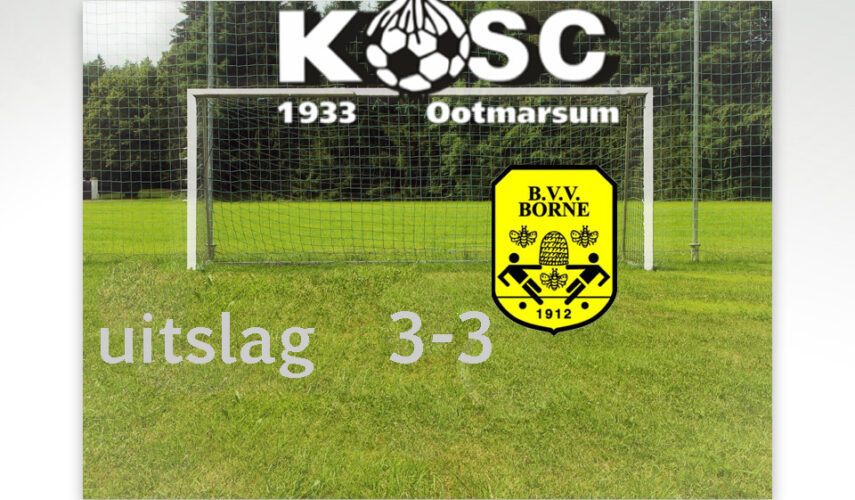 KOSC in slotfase naast Borne