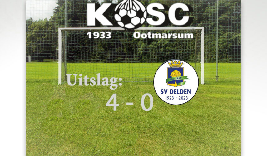 Sterke wedstrijd KOSC levert drie punten op
